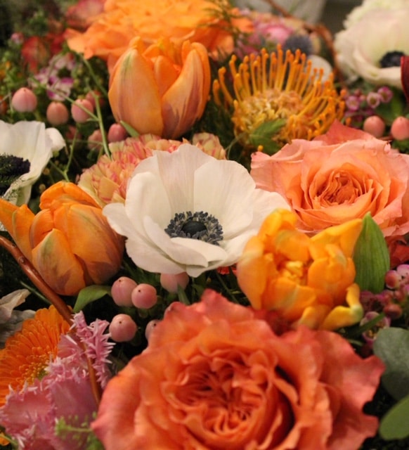 bouquet de fleurs modulable bouquet rond coloré achat en ligne de fleurs
